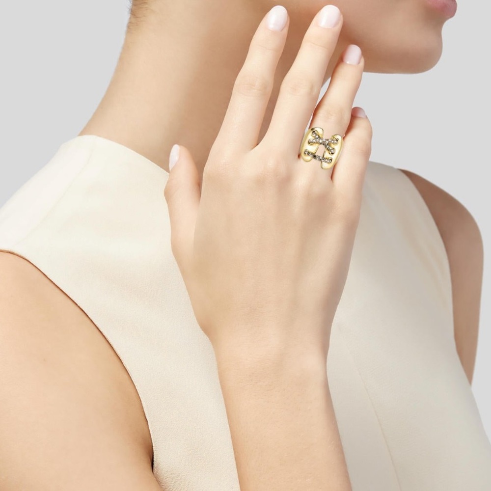 Alexis Bittar Miss Havisham Criscross Ring